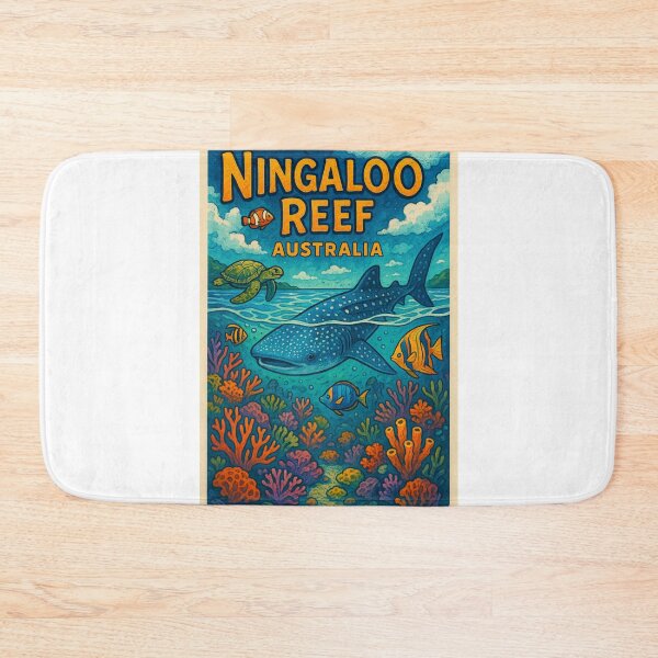 Item preview, Whale Shark at Ningaloo Reef - Australia’s Coral Wonderland designed and sold by Aryabek.