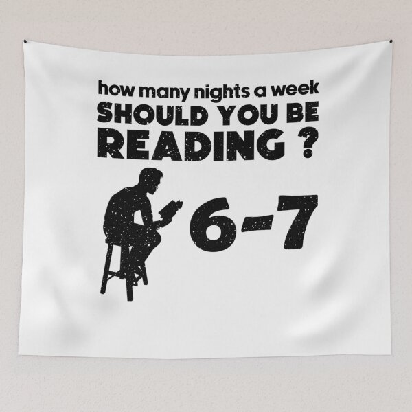 Item preview, Teacher Week Humor Six A Reading Quote Seven Funny Book Many How Nights designed and sold by PEDDAKAPRADEEP.
