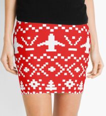 Ugly Christmas Sweater - Airplane / Pilot Mini Skirt