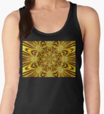 Golden Morning Double Kaleidoscope Neon Yellow Women's Tank Top