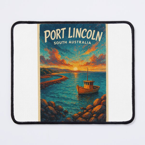 Item preview, Port Lincoln Fishing Boat at Sunset - South Australia designed and sold by Aryabek.