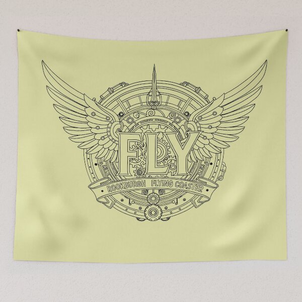 Item preview, F.L.Y. roller coaster logo designed and sold by FoolishDreamers.