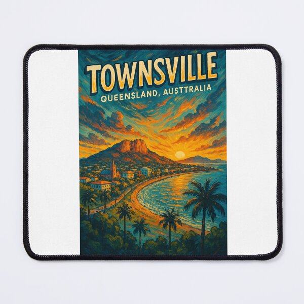 Item preview, Sunset Over Townsville Coastline - Queensland, Australia designed and sold by Aryabek.