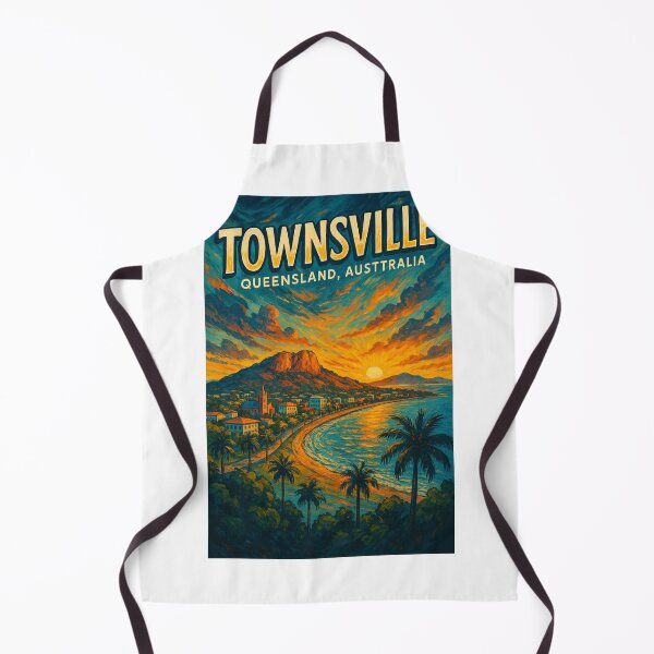 Item preview, Sunset Over Townsville Coastline - Queensland, Australia designed and sold by Aryabek.