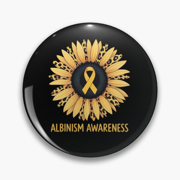 Item preview, Leopard Sunflower Albinism Awareness Yellow Ribbon designed and sold by milanforbes.