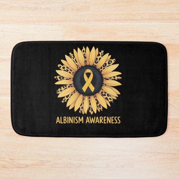 Item preview, Leopard Sunflower Albinism Awareness Yellow Ribbon designed and sold by milanforbes.