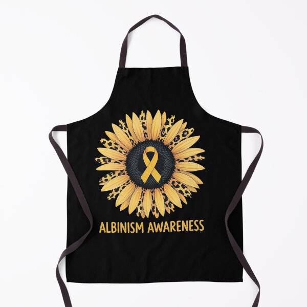Item preview, Leopard Sunflower Albinism Awareness Yellow Ribbon designed and sold by milanforbes.