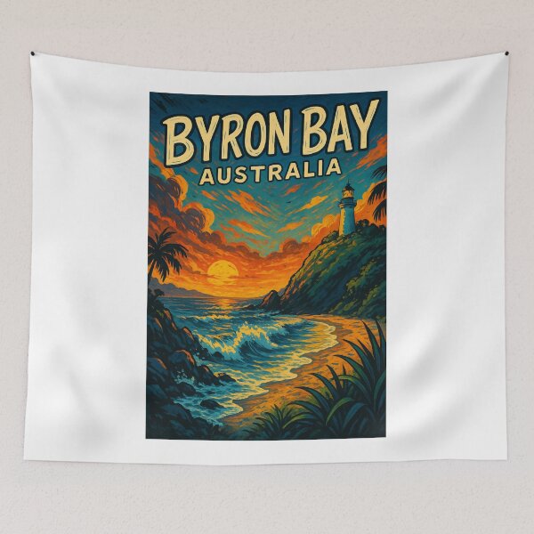 Item preview, Cape Byron Lighthouse Coastline - Byron Bay, Australia designed and sold by Aryabek.