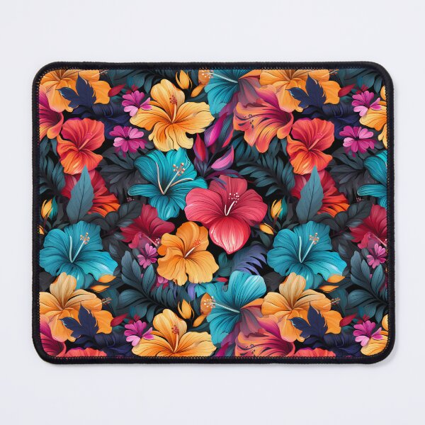 Item preview, #21 Floral Pattern. Hibiscus flowers illustration pattern designed and sold by Fleurseam-art.