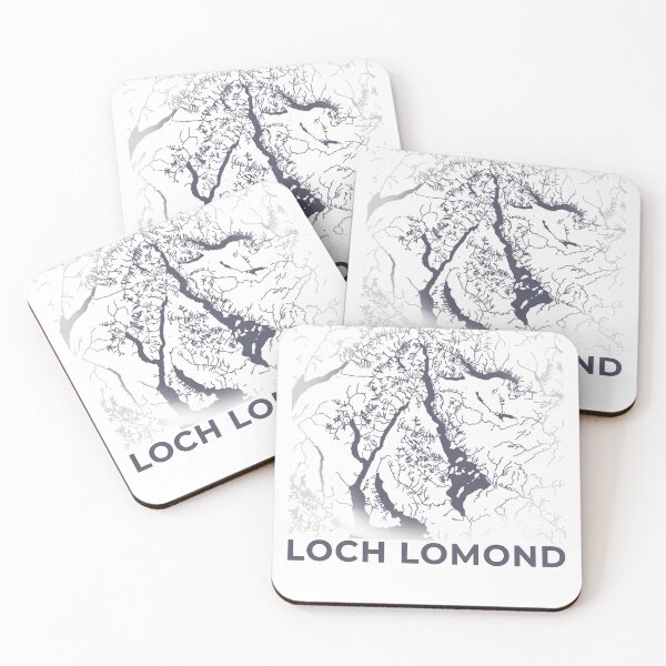 Item preview, Scottish Loch Lomond Map Design - Scotland Geography Gift designed and sold by Loom on the Loch.