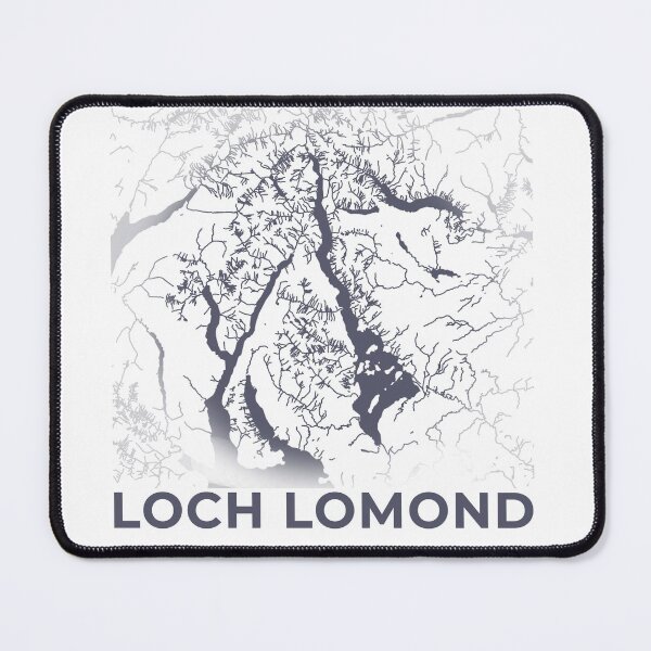 Item preview, Scottish Loch Lomond Map Design - Scotland Geography Gift designed and sold by Loom on the Loch.