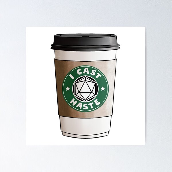 Item preview, I Cast Haste D&D Coffee Cup designed and sold by CloudyAppleArt.
