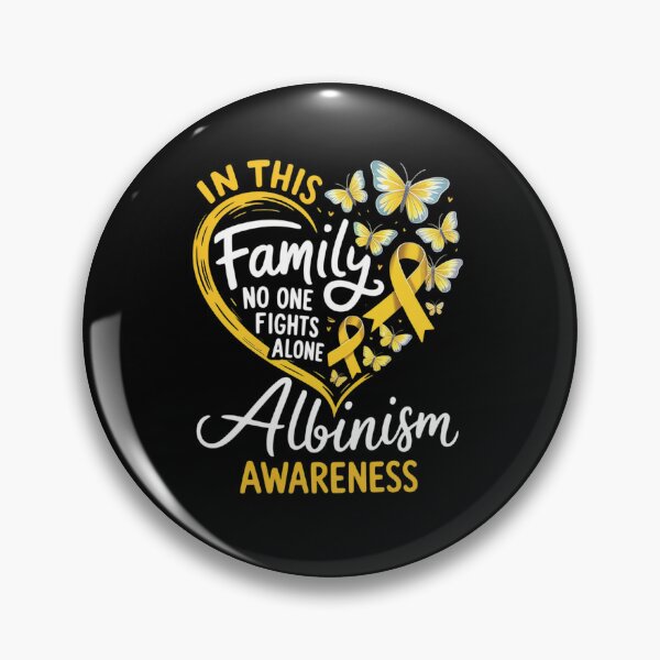 Item preview, In This Family No One Fight Alone Albinism Awareness Heart designed and sold by milanforbes.