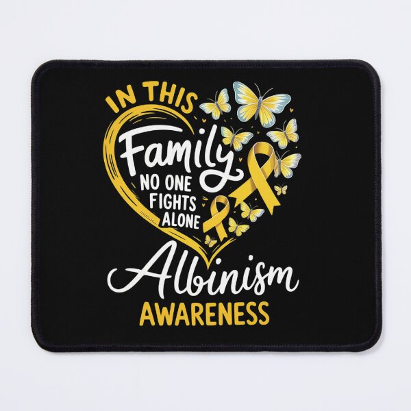 Item preview, In This Family No One Fight Alone Albinism Awareness Heart designed and sold by milanforbes.