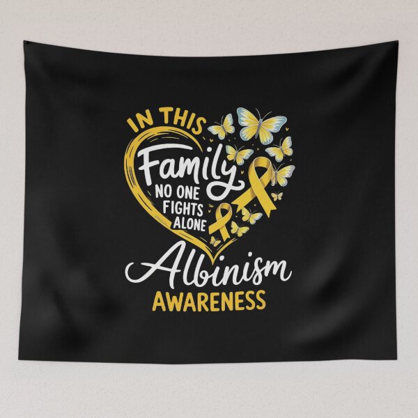 Item preview, In This Family No One Fight Alone Albinism Awareness Heart designed and sold by milanforbes.