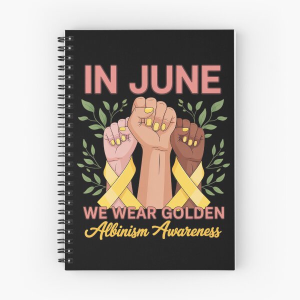 Item preview, In June we wear golden Albinism Awareness hand Presents designed and sold by estellaken.