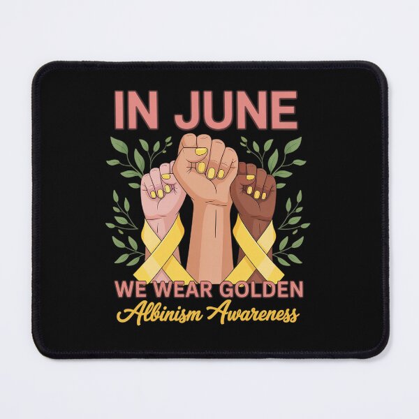 Item preview, In June we wear golden Albinism Awareness hand Presents designed and sold by estellaken.
