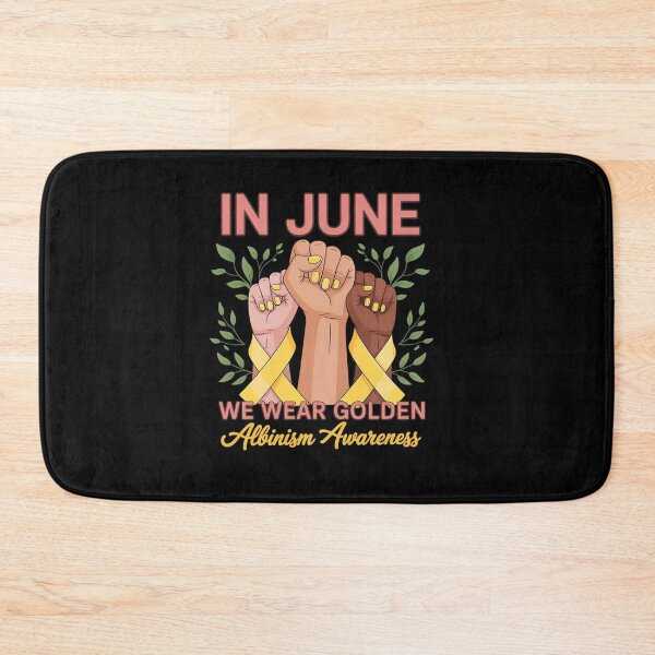 Item preview, In June we wear golden Albinism Awareness hand Presents designed and sold by estellaken.