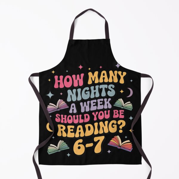 Item preview, Retro How Many Nights a Week Should You Be Reading 6-7 Books designed and sold by SuziLope.