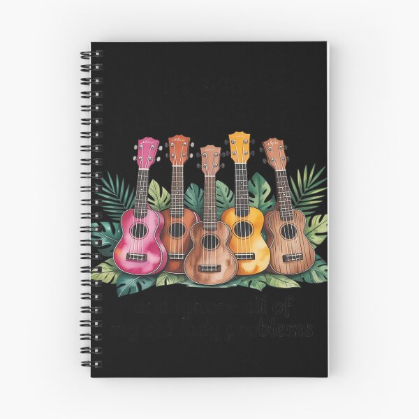 Item preview, i just Want to Play Ukulele and Ignore All of My Old Lady designed and sold by Idarmotar.