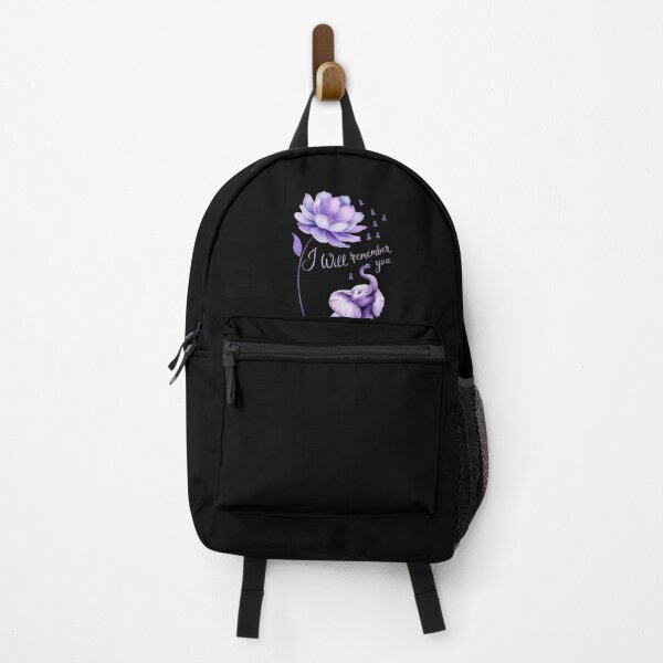 Item preview, I'll Remember For You Purple Elephant Alzheimer's Awareness 1 designed and sold by TiredPack.