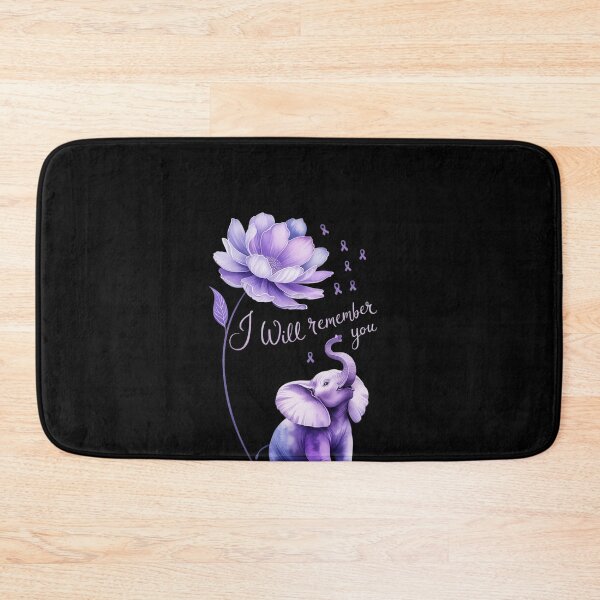 Item preview, I'll Remember For You Purple Elephant Alzheimer's Awareness 1 designed and sold by TiredPack.