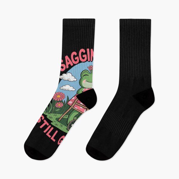 Item preview, Sagging But Still Gagging Frog Inappropriate Humor designed and sold by HuValverdeArt.