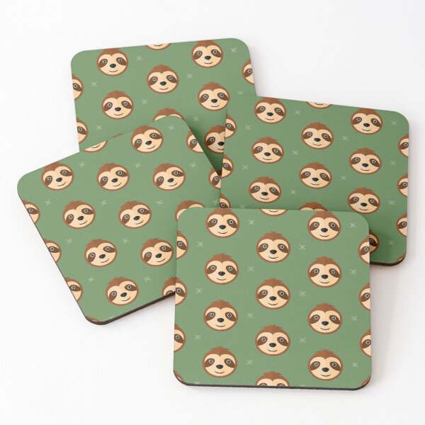 Item preview, Sloth heads on green designed and sold by reneesillus.