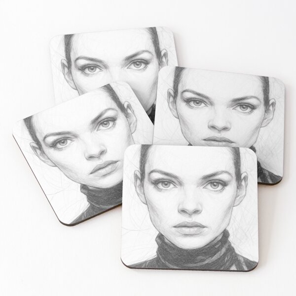 Item preview, Iconic Model Portrait designed and sold by Leon Woods Pencil Art.