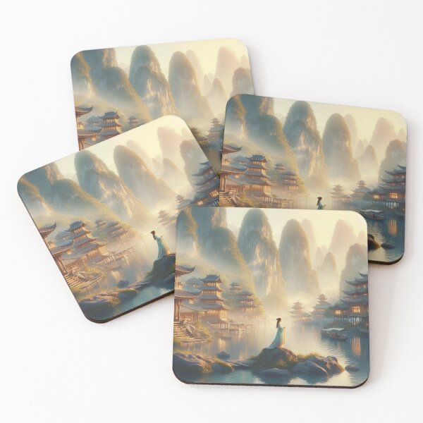 Item preview, Dreams Beneath the Golden Peaks designed and sold by calmgarden.