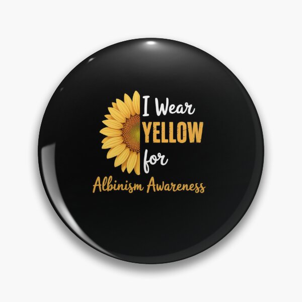 Item preview, I Wear Yellow For Albinism Awareness Sunflower designed and sold by TiredPack.