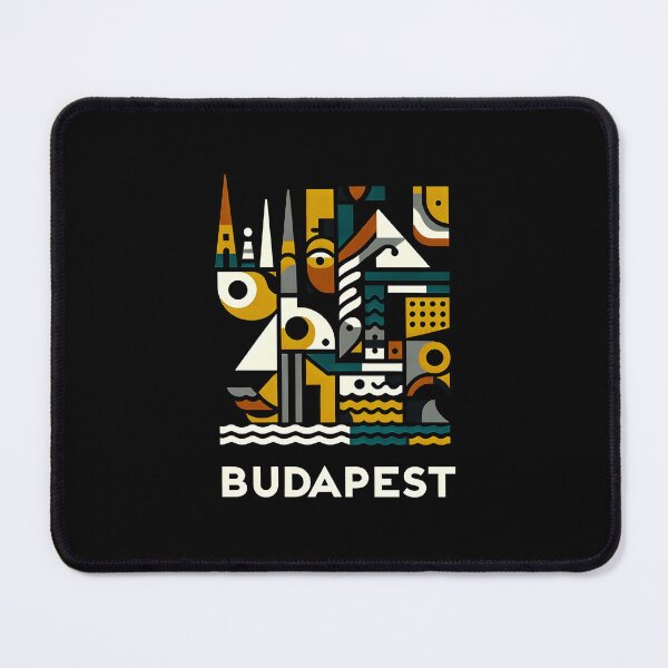 Item preview, Budapest Minimalist Contemporary Art Print – Modern City Wall Decor designed and sold by OzzFrequency.