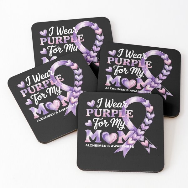 Item preview, I Wear Purple for My Mom Dementia Alzheimer's Awareness 1 designed and sold by FortuneFull.