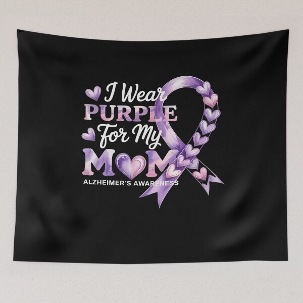 Item preview, I Wear Purple for My Mom Dementia Alzheimer's Awareness 1 designed and sold by FortuneFull.