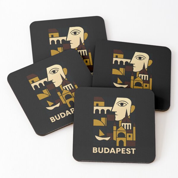 Item preview, Budapest Minimalist Contemporary Art Print – Modern City Wall Decor designed and sold by OzzFrequency.
