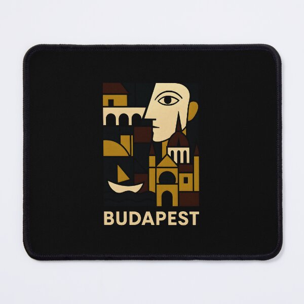 Item preview, Budapest Minimalist Contemporary Art Print – Modern City Wall Decor designed and sold by OzzFrequency.