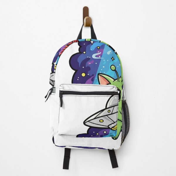 Item preview, Cute Alien Cat UFO Abduction - Whimsical Sci-Fi Feline Space Sticker designed and sold by GeniePixel.