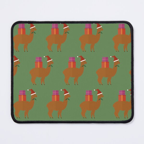 Item preview, Christmas alpacas on green designed and sold by reneesillus.