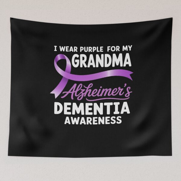 Item preview, I Wear Purple For My Grandma Alzheimer's Dementia Awareness designed and sold by HaileyRobel.