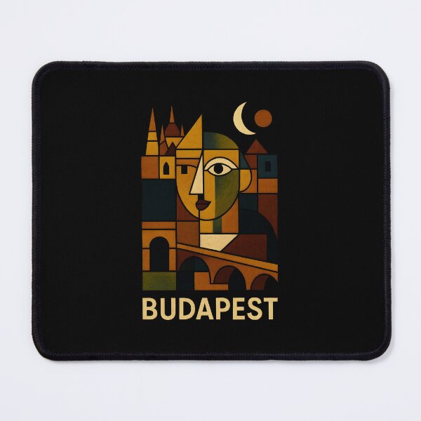 Item preview, Budapest Minimalist Contemporary Art Print – Modern City Wall Decor designed and sold by OzzFrequency.