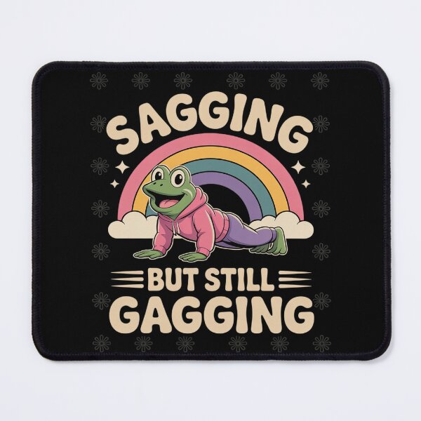 Item preview, Sagging But Still Gagging Frog Meme 9 designed and sold by HuValverdeArt.