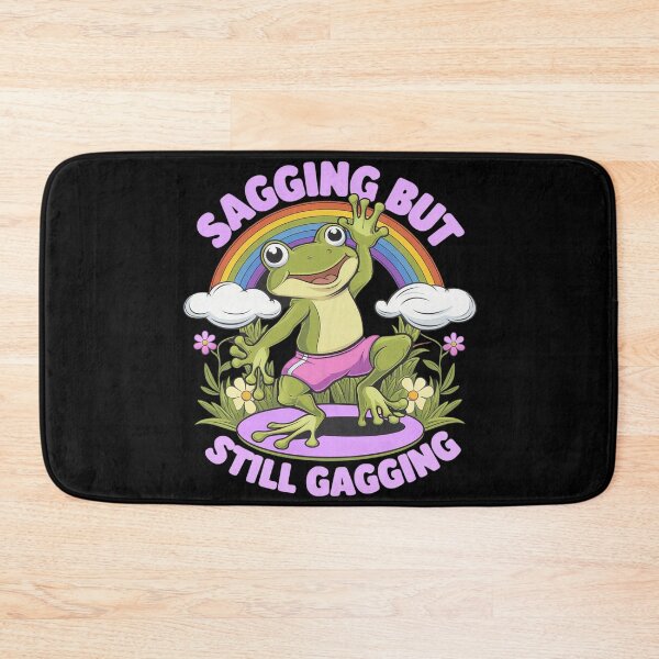 Item preview, Sagging But Still Gagging Frog Meme 15 designed and sold by HuValverdeArt.