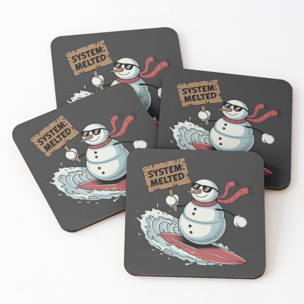 Item preview, System: Melted - Surfing Snowman designed and sold by WeranovDesign.