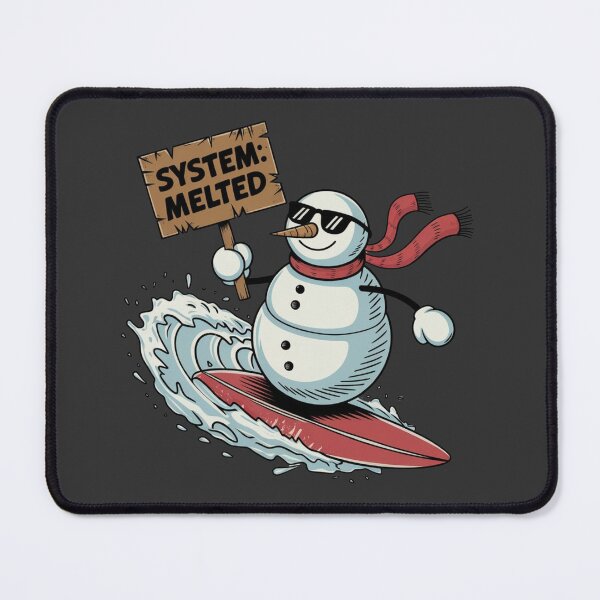 Item preview, System: Melted - Surfing Snowman designed and sold by WeranovDesign.