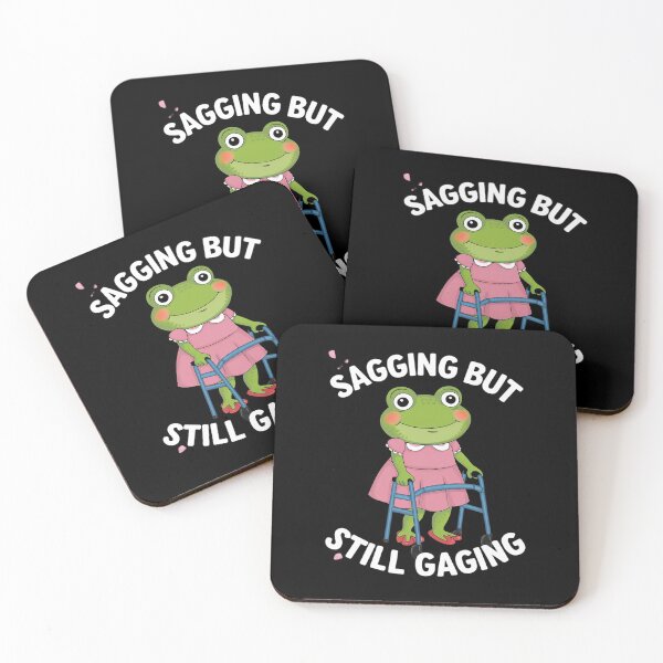 Item preview, Sagging But Still Gagging Frog Meme 17 designed and sold by HuValverdeArt.