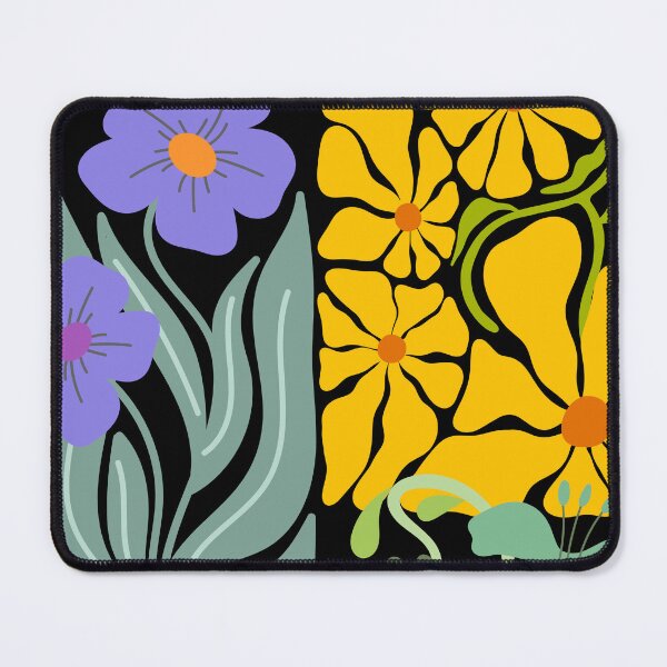 Item preview, Colorful Fauvist Flower Shapes Collage Art designed and sold by Jariya_D.