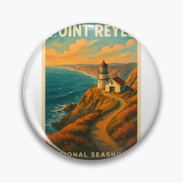 Item preview, Point Reyes Lighthouse Clifftop at Sunset designed and sold by Aryabek.