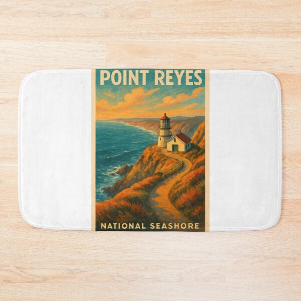 Item preview, Point Reyes Lighthouse Clifftop at Sunset designed and sold by Aryabek.