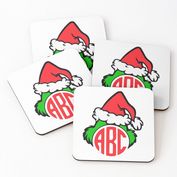 Item preview, Grinch – Cute Christmas Monogram Art with Festive Hat Design designed and sold by Aliyah Niko.