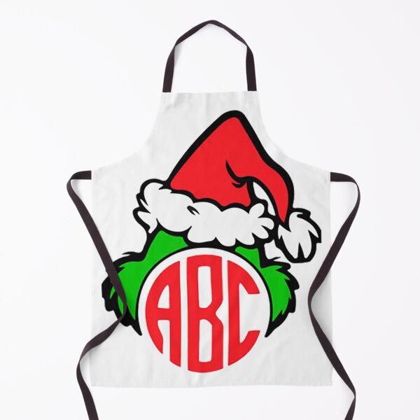 Item preview, Grinch – Cute Christmas Monogram Art with Festive Hat Design designed and sold by Aliyah Niko.